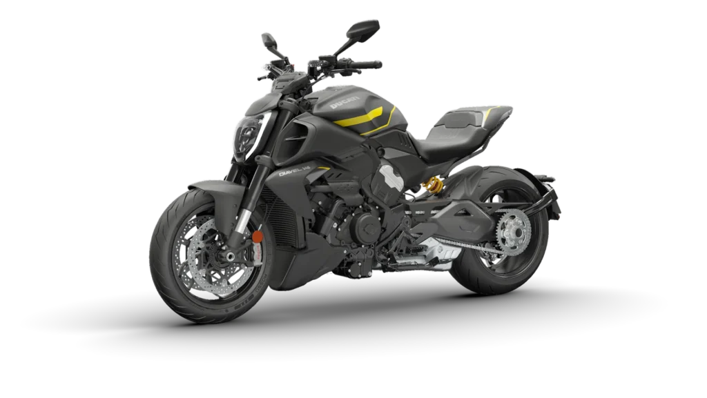 Ducati Diavel V4 in Seitenansicht