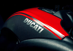Ducati Tank und Sitzbank Detailaufnahme