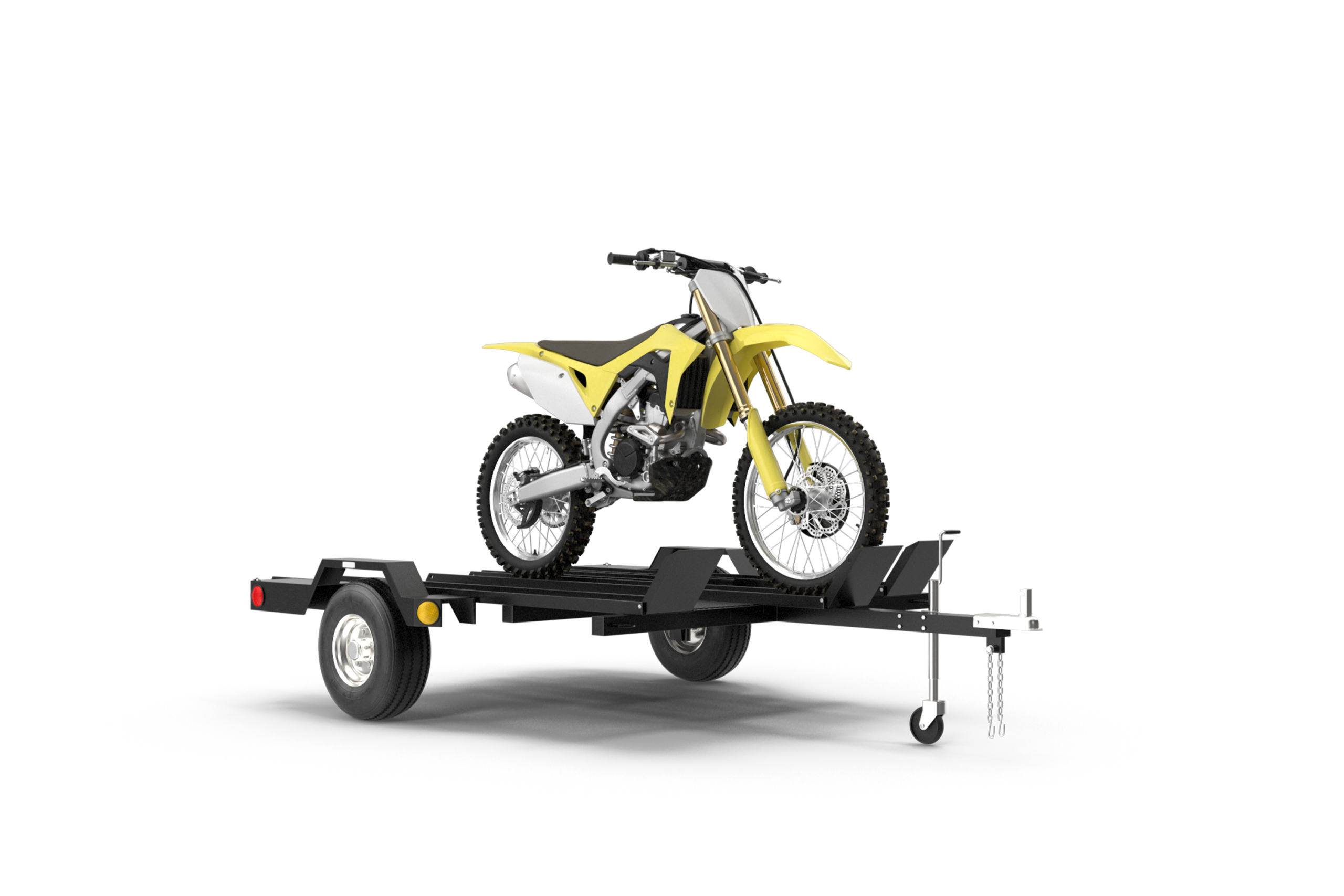 Motorradtransport mit Anhänger